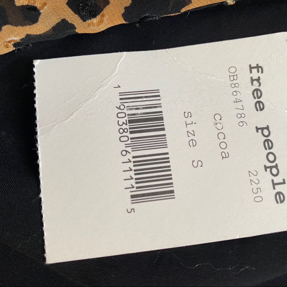 NWT Free People Frenchie leopard print dress small - Picture 4 of 4